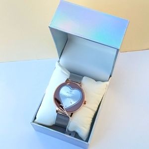 Juicy Couture Black Label watch Y2K Genuine Crystal Accented Mesh Bracelet